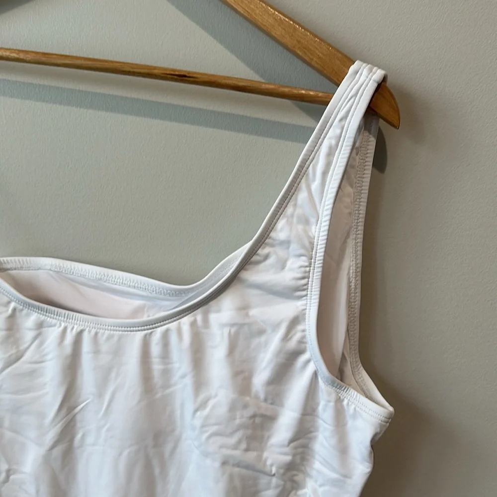 NWT Andie Nantucket One Shoulder One Piece in White M - Picture 6 of 8